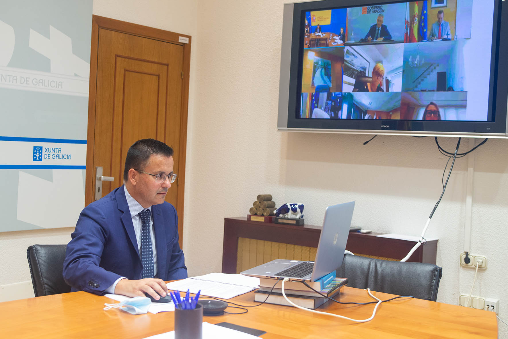 José González en videoconferencia.